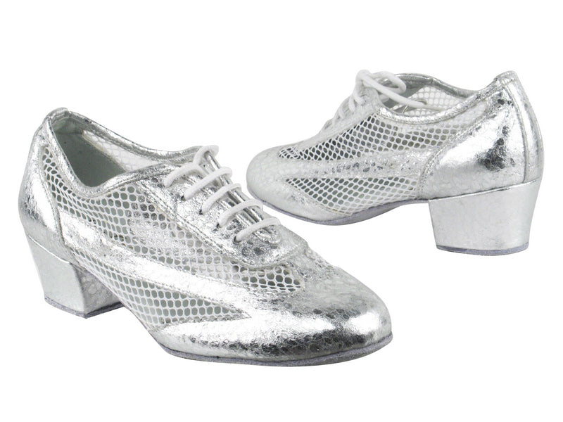 2009 205 Ultra Silver_177 White Mesh with 1.5&quot; Heel in the photo