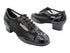 2009 Black Patent & 176 Black Hexagon Mesh with 1.5" Heel (2001) in the photo