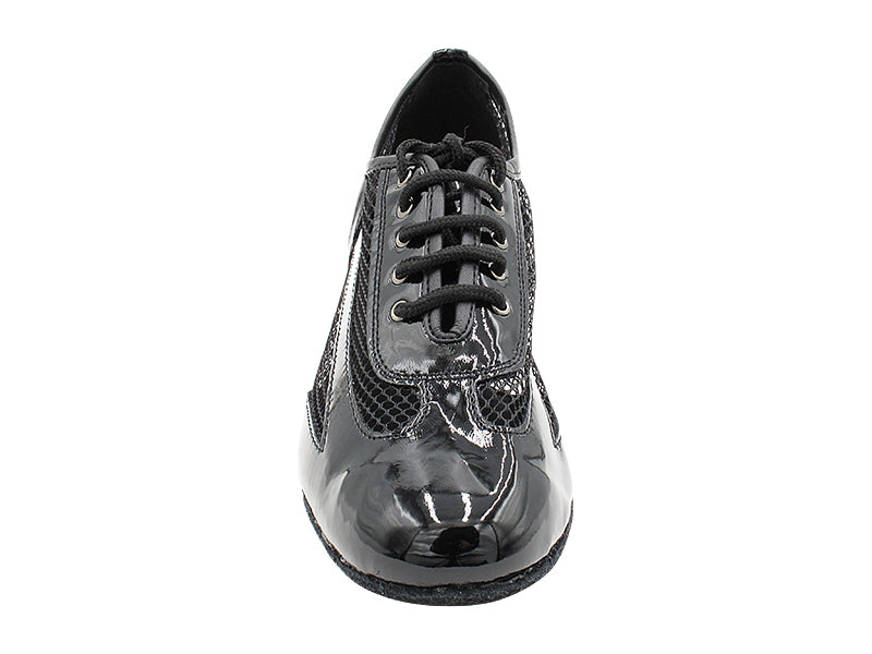 2009 Black Patent &amp; 176 Black Hexagon Mesh with 1.5&quot; Heel (2001) in the photo