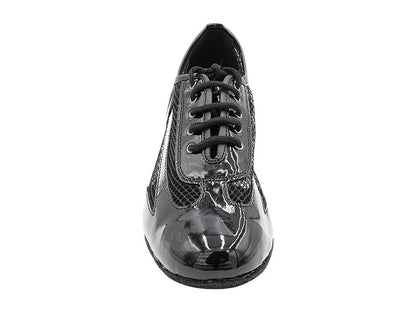 2009 Black Patent &amp; 176 Black Hexagon Mesh with 1.5&quot; Heel (2001) in the photo