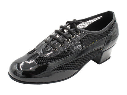 2009 Black Patent &amp; 176 Black Hexagon Mesh with 1.5&quot; Heel (2001) in the photo