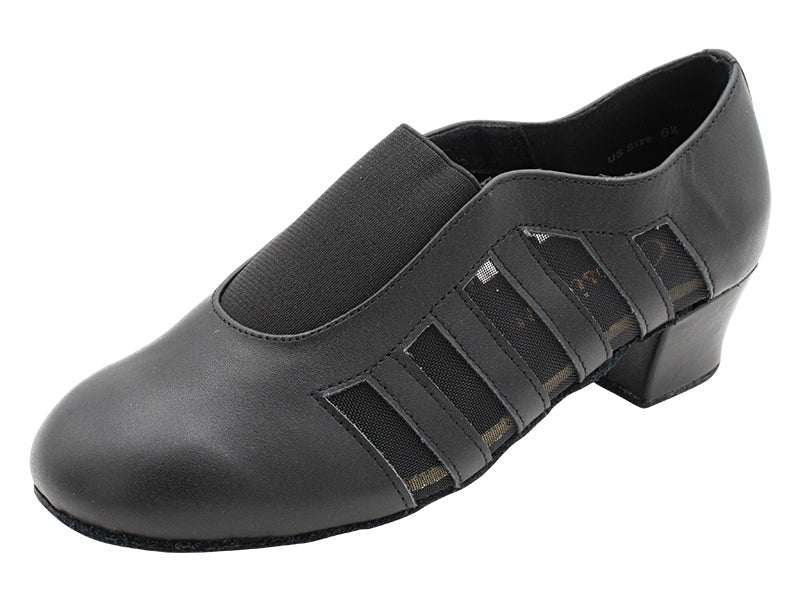2010 Black Leather & Black Mesh with 1.5" Medium heel in the photo