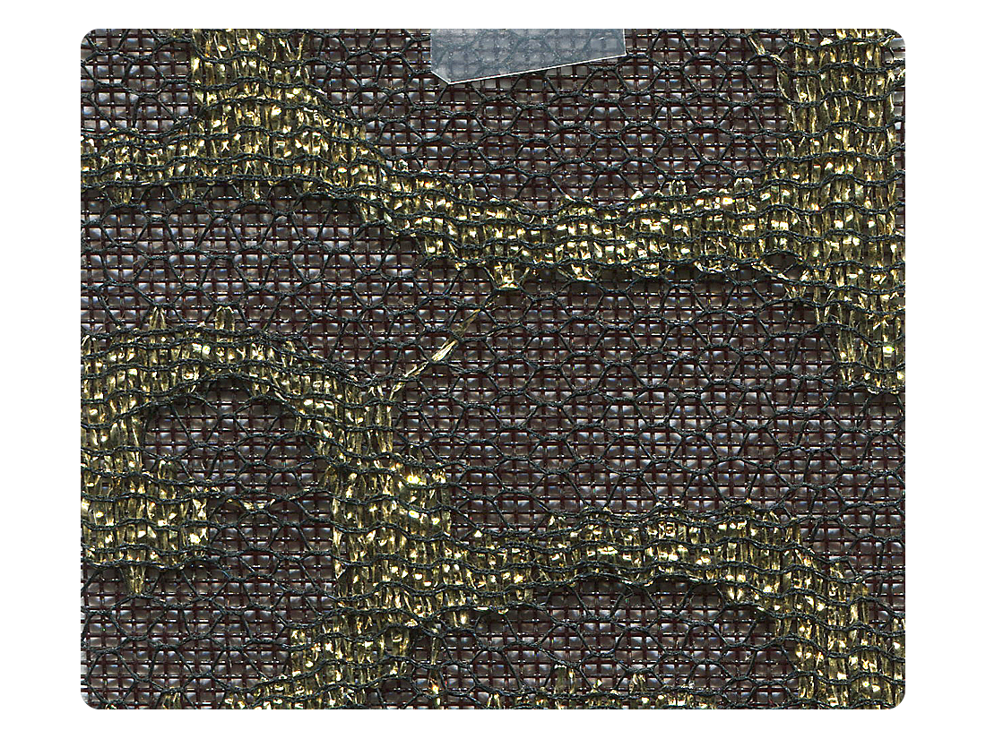 203 Lace Black Mesh Fabric Swatch