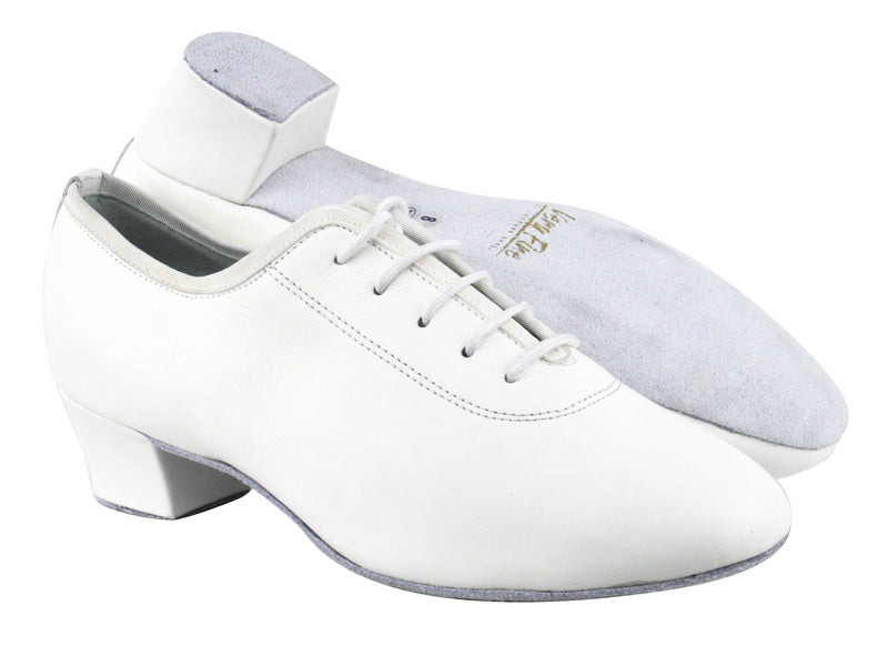 2302 White Leather with 1.5&quot; heel in the photo
