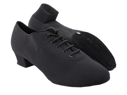 2303LEDSS Split Sole Black Spandex with 1.5&quot; Latin Heel in the photo