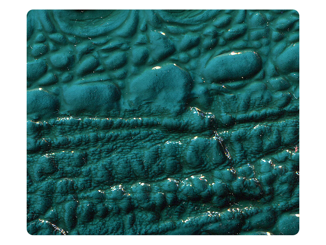 234 Turquoise Crocodile Fabric Swatch