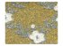 238 Flower Print Gold Stardust Fabric Swatch