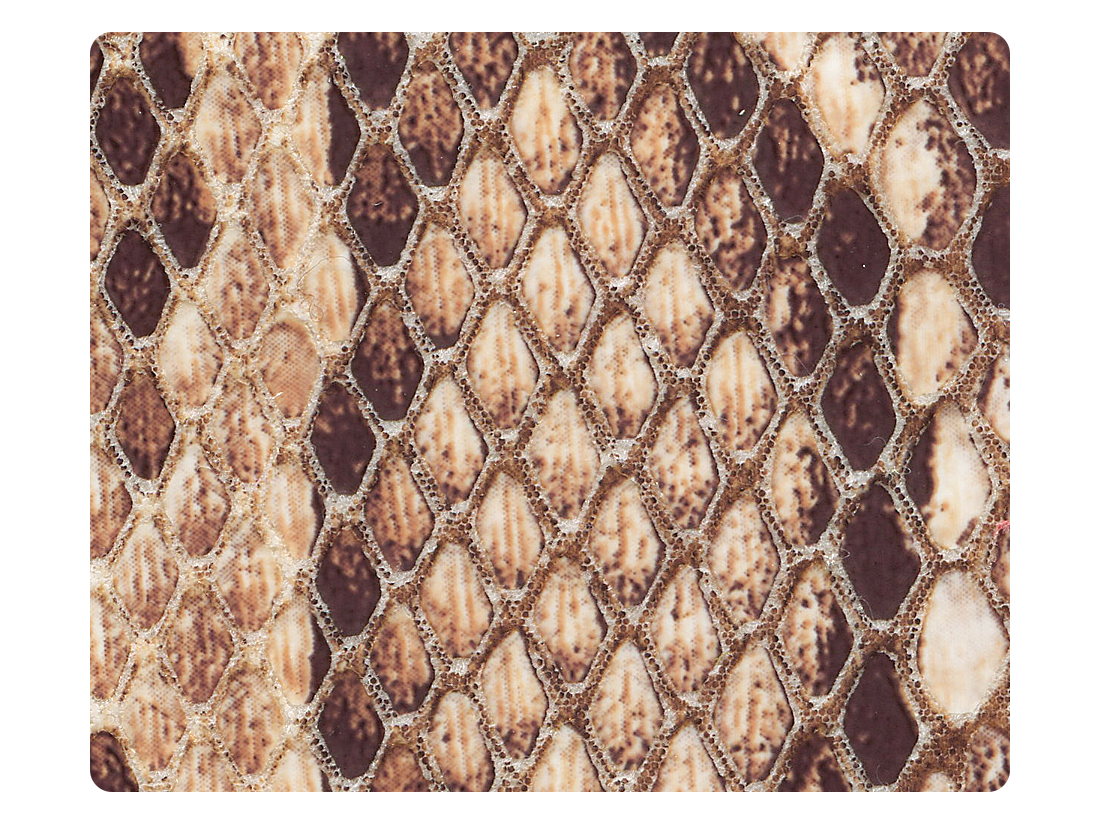 242 Brown Snake PU Fabric Swatch