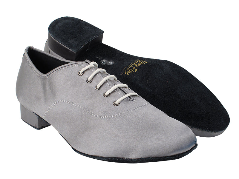 2503 263 Grey Satin with 1&quot; Standard Heel in the photo