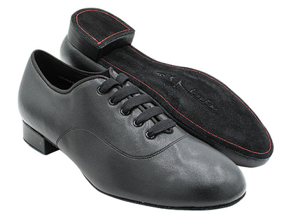 2503LEDSS Black Leather with 1" Standard Heel in the photo