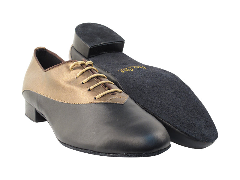 2504 59 Copper PU_B_Black Leather_F with 1&quot; Standard Heel in the photo
