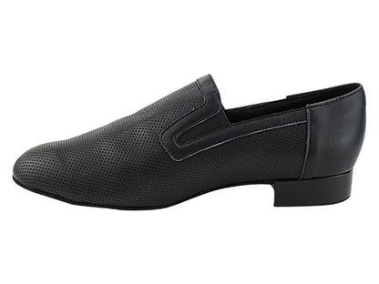 2506LEDSS Black Perforated Leather with 1" Standard Heel in the photo