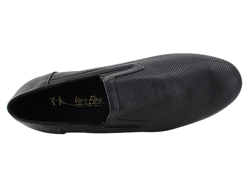 2506LEDSS Black Perforated Leather with 1" Standard Heel in the photo
