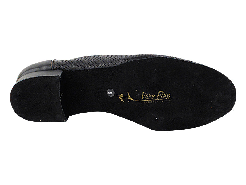 2506LEDSS Black Perforated Leather with 1" Standard Heel in the photo