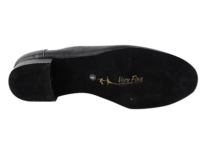 2506LEDSS Black Perforated Leather with 1" Standard Heel in the photo