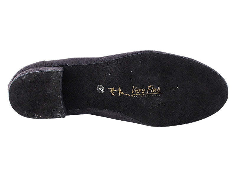 3526LEDSS Black Suede with 1" Standard Heel in the photo