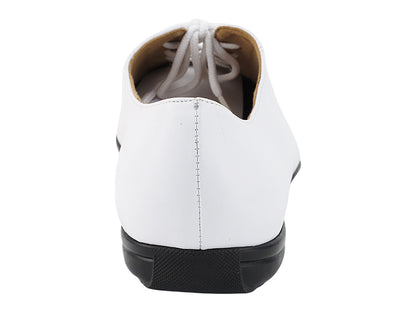2507LEDSS White Leather with 0.25" thickness treegum sole in the photo