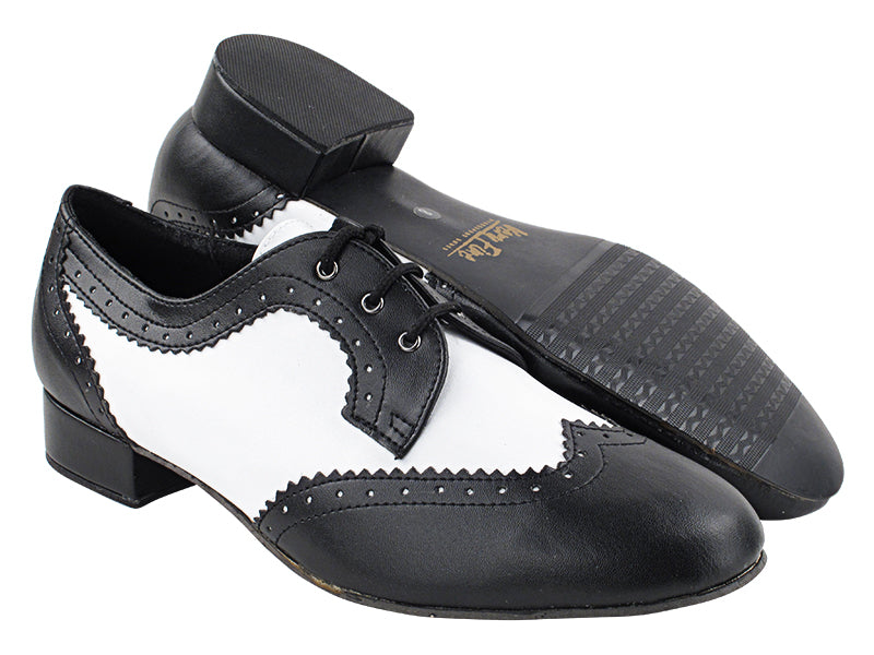 2509 Swing Black &amp; White with 1&quot; standard heel and Rubber Sole in the photo