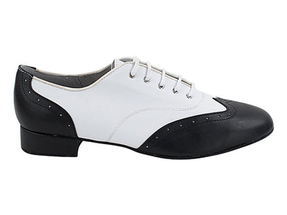 2513 Swing Black &amp; White with 1&quot; standard heel in the photo