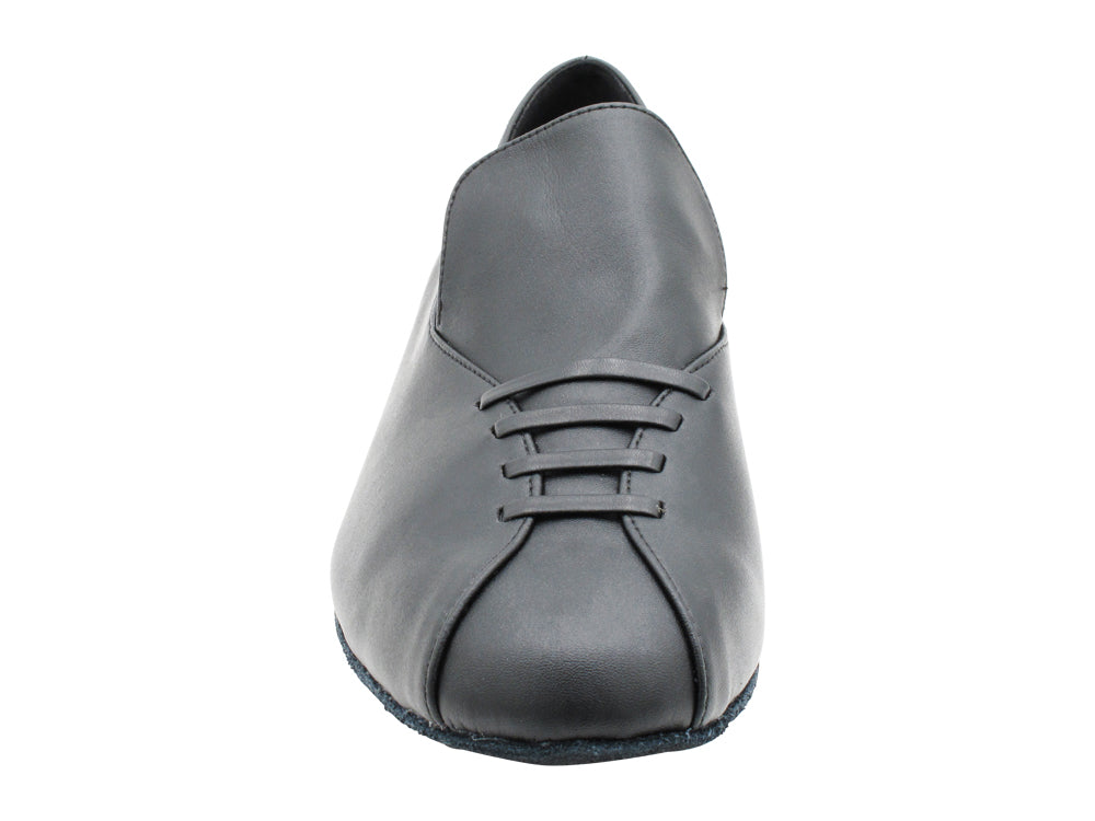 2515 Black Leather (Slip On) with 1" Standard Heel in the photo