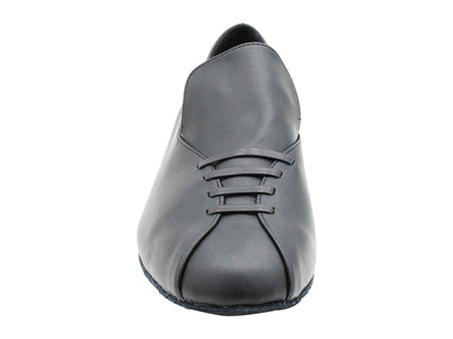 2515 Black Leather (Slip On) with 1" Standard Heel in the photo