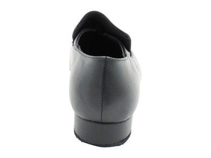 2515 Black Leather (Slip On) with 1" Standard Heel in the photo