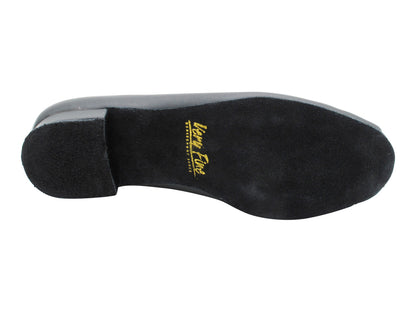 2515 Black Leather (Slip On) with 1" Standard Heel in the photo