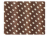 255 Coffee & White Dots Satin Fabric Swatch