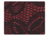257 Red & Black Lace Fabric Swatch