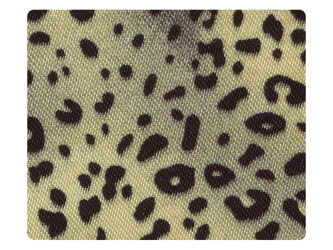 259 Snow Leopard Satin Fabric Swatch