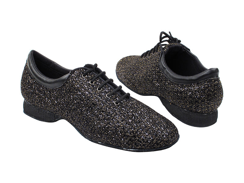 2601 277 Black Gold Sparkle with 0.5&quot; Eva Heel in the photo