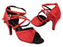 2630LEDSS 091 Dark Red Satin with 2.75" Stilleto Heel (385) in the photo