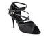 2630LEDSS Black Satin with 3.5" Stiletto Black Plated Heel in the photo