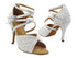 2630LEDSS 049 Knitted White Sparkle with 3.5" Stiletto Heel (575) in the photo