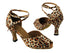 2701 152 Leopard Satin with 3" heel in the photo
