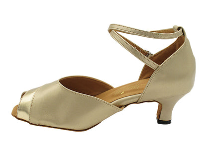 2701 57 Light Gold Leather_62 Shiny Gold Leather Trim with 2&quot; Slim Heel (2899B) in the photo