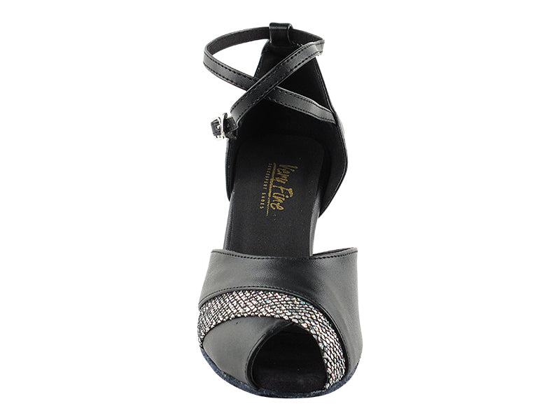 2701 Black Leather &amp; Black Sparklenet