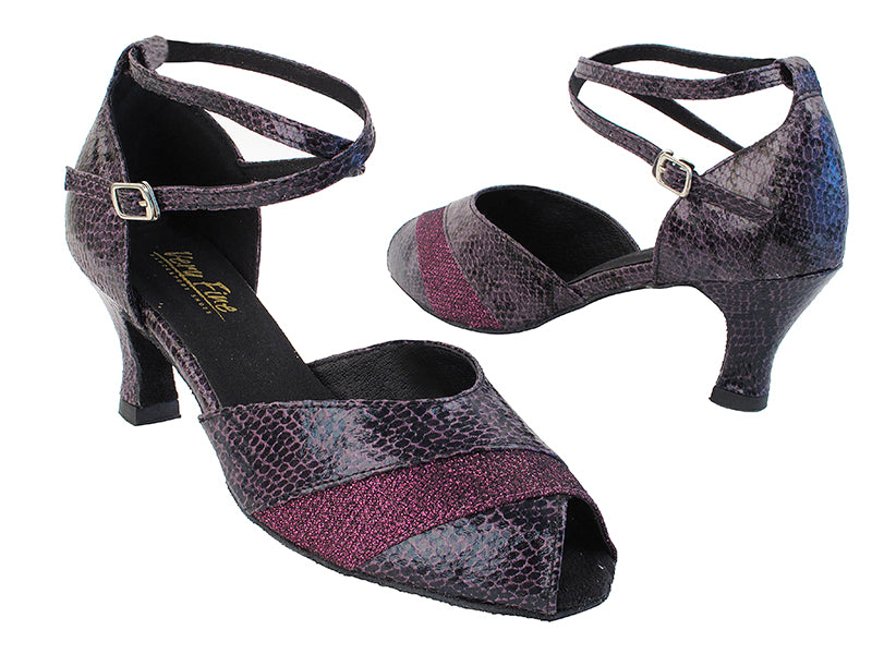 2701 252 Purple Snake_274 Purple Glitter Satin Trim