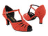 3733LEDSS Red Glitter Satin with 2.5" Low Heel (2899) in the photo