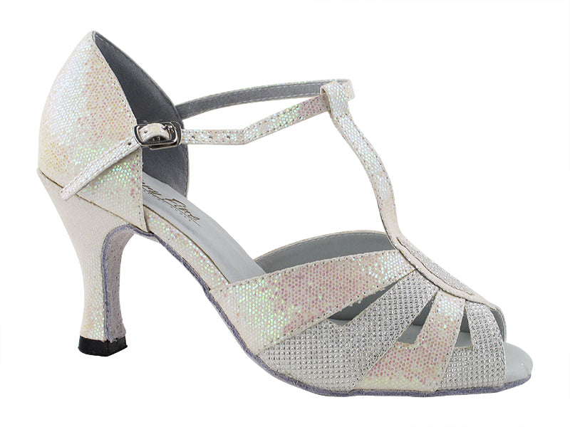 2702 270 White Glitter_278 White Scale with 3" Heel (6812) in the photo