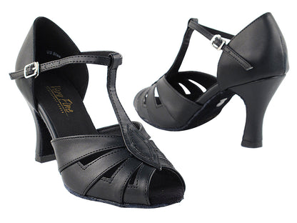 2702 Black Leather with 3&quot; Heel in the photo