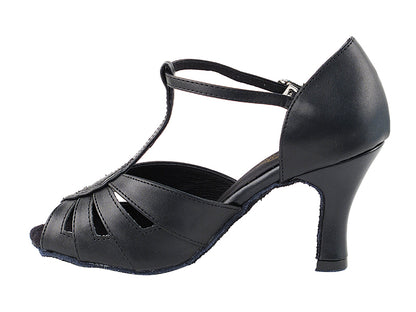 2702 Black Leather with 3&quot; Heel in the photo