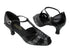 2702 213 Black Silver Wave Glitter_207 Ultra Black with 2.5" Low heel in the photo
