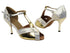 2703 62 Gold PU_180 White-Gold Wave Trim with 3" Slim Gold Plated Heel in the photo