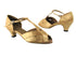 2703 80 Light Gold Satin with 1.3" Cuban heel in the photo