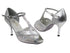2703 86 Silver Laser_151 Soft Silver Trim with 3" Slim Silver Plated Heel in the photo