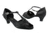 2703 Black Satin with 1.3" Cuban heel in the photo