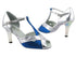 2703 Blue Stardust_119 Silver PU with 3" Square Transparent Heel in the photo