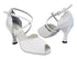 2708 WHITE SATIN with 3" Heel (6812) in the photo