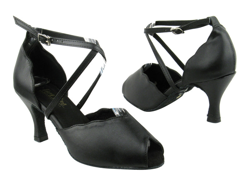 2708 Black Leather with 2.75" Heel in the photo